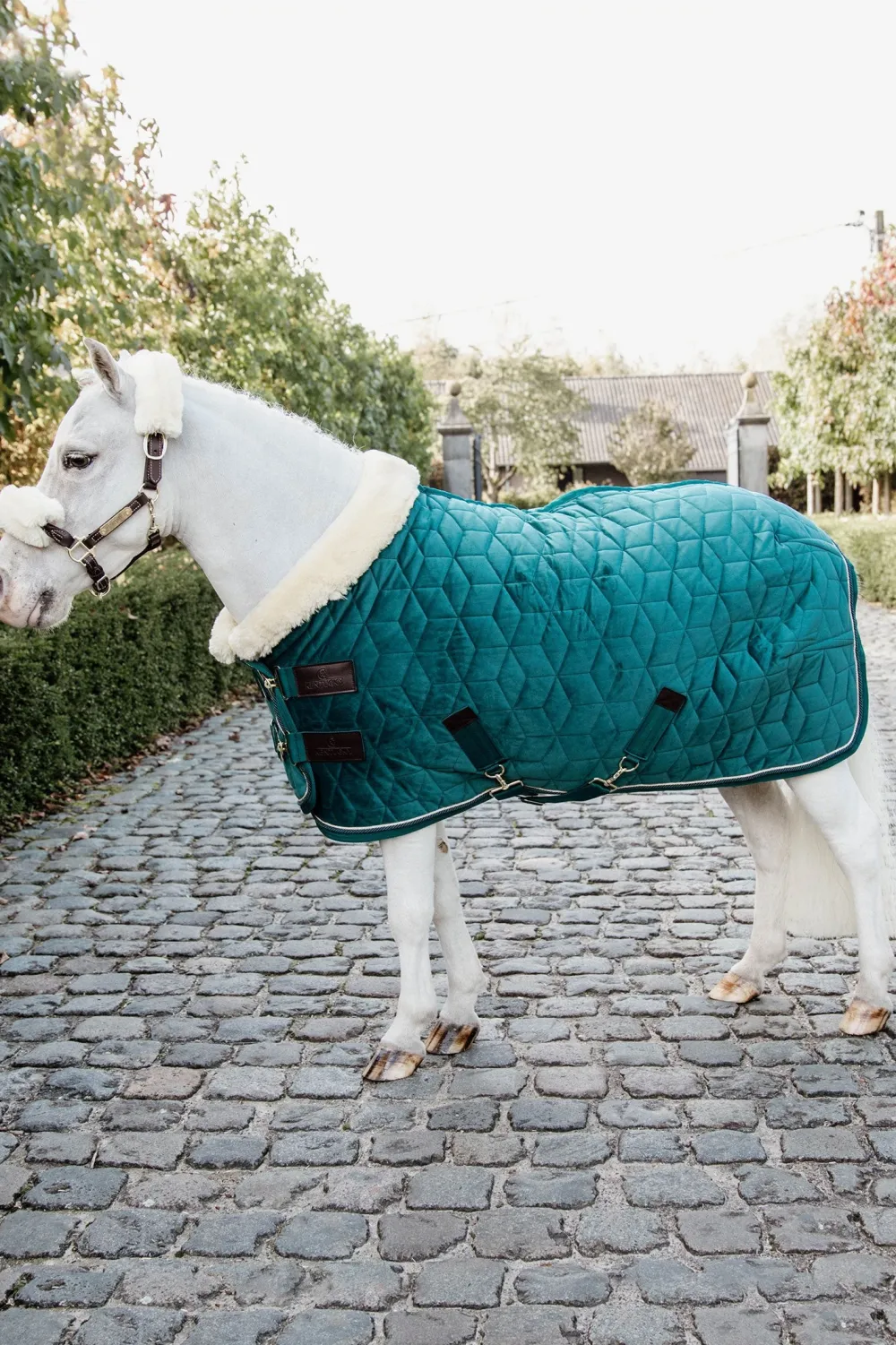 Kentucky Horsewear Hästtäcken & Flughuvor-Show Rug Velvet Tiny 160g Emerald