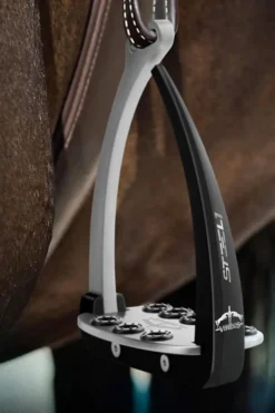 Veredus Veredus|Stigbyglar & Stigläder-Säkerhetsstigbygel Steel1 Vita Svart/Silver