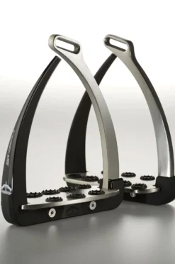 Veredus Veredus|Stigbyglar & Stigläder-Säkerhetsstigbygel Steel1 Vita Svart/Silver