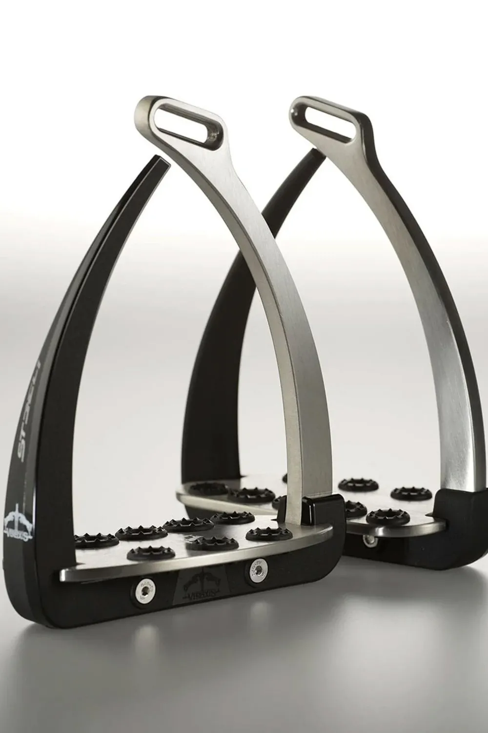 Veredus Veredus|Stigbyglar & Stigläder-Säkerhetsstigbygel Steel1 Vita Svart/Silver
