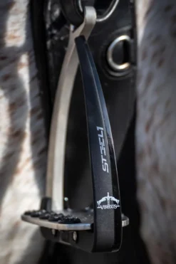 Veredus Veredus|Stigbyglar & Stigläder-Säkerhetsstigbygel Steel1 Vita Svart/Silver