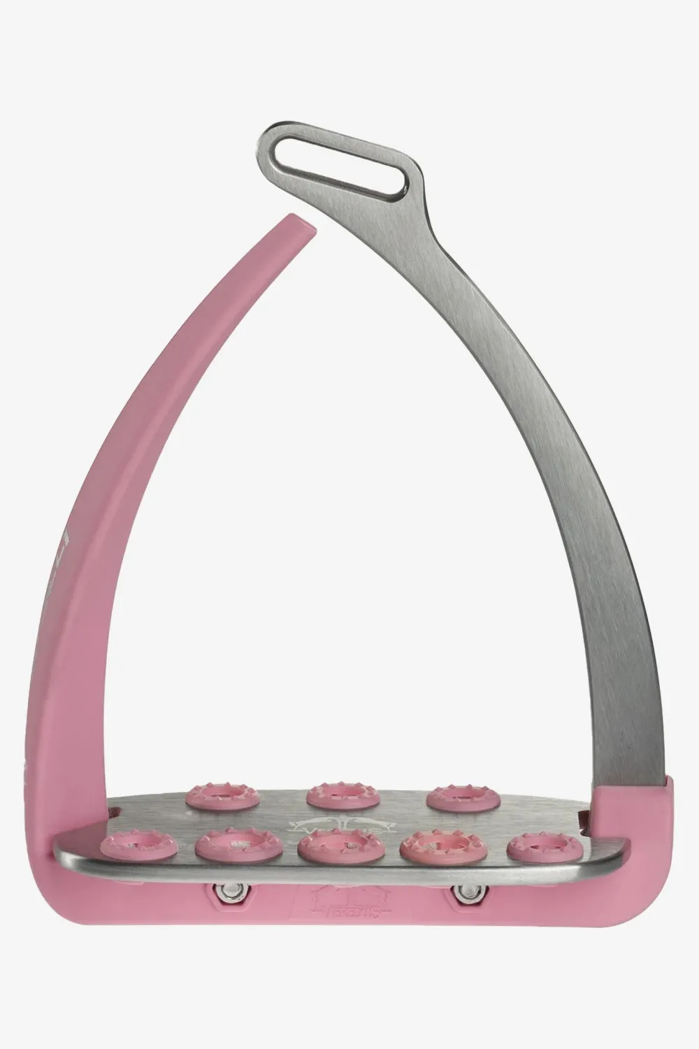 Veredus Veredus|Stigbyglar & Stigläder-Säkerhetsstigbygel Steel1 Vita Ljusrosa/Silver