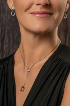 Odelberg Jewelry Odelberg Jewelry|Örhängen & Armband-Smyckespaket Stigbygel + Kristall Silver