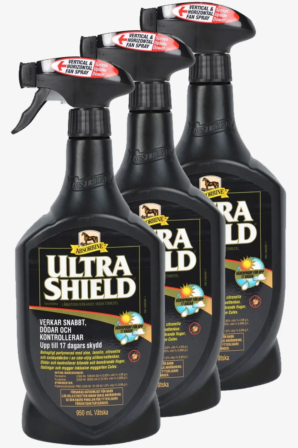 Absorbine Flugskydd-Sommarpaket Ultra Shield 3-pack