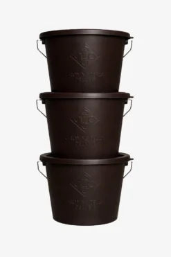 Grooming Deluxe Grooming Deluxe|Utfodring & Hinkar-Stallpaket Hink M Lock 3-Pack Brun 5L