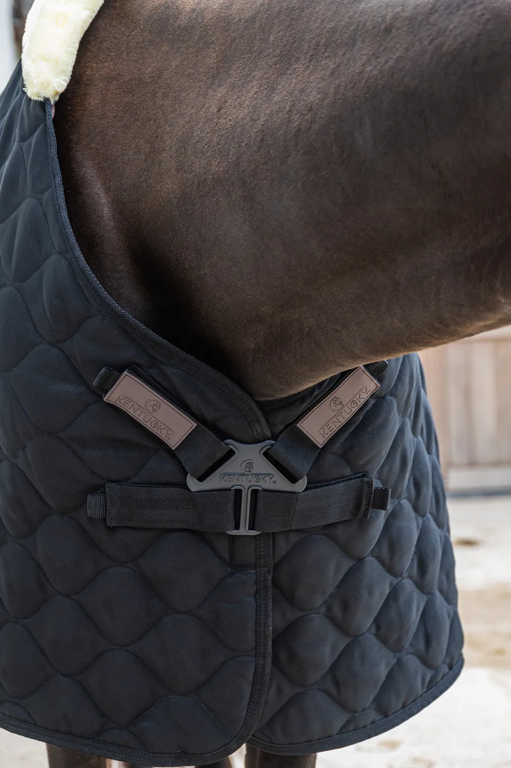 Kentucky Horsewear Hästtäcken & Flughuvor|Kentucky Horsewear-Stalltäcke Comfort 100g Svart