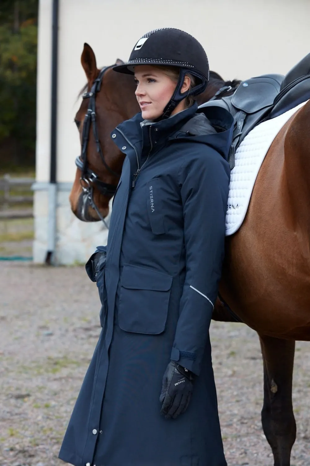 Stierna Equestrian Stierna|Jackor & Kappor-tea Vinterkappa Navy