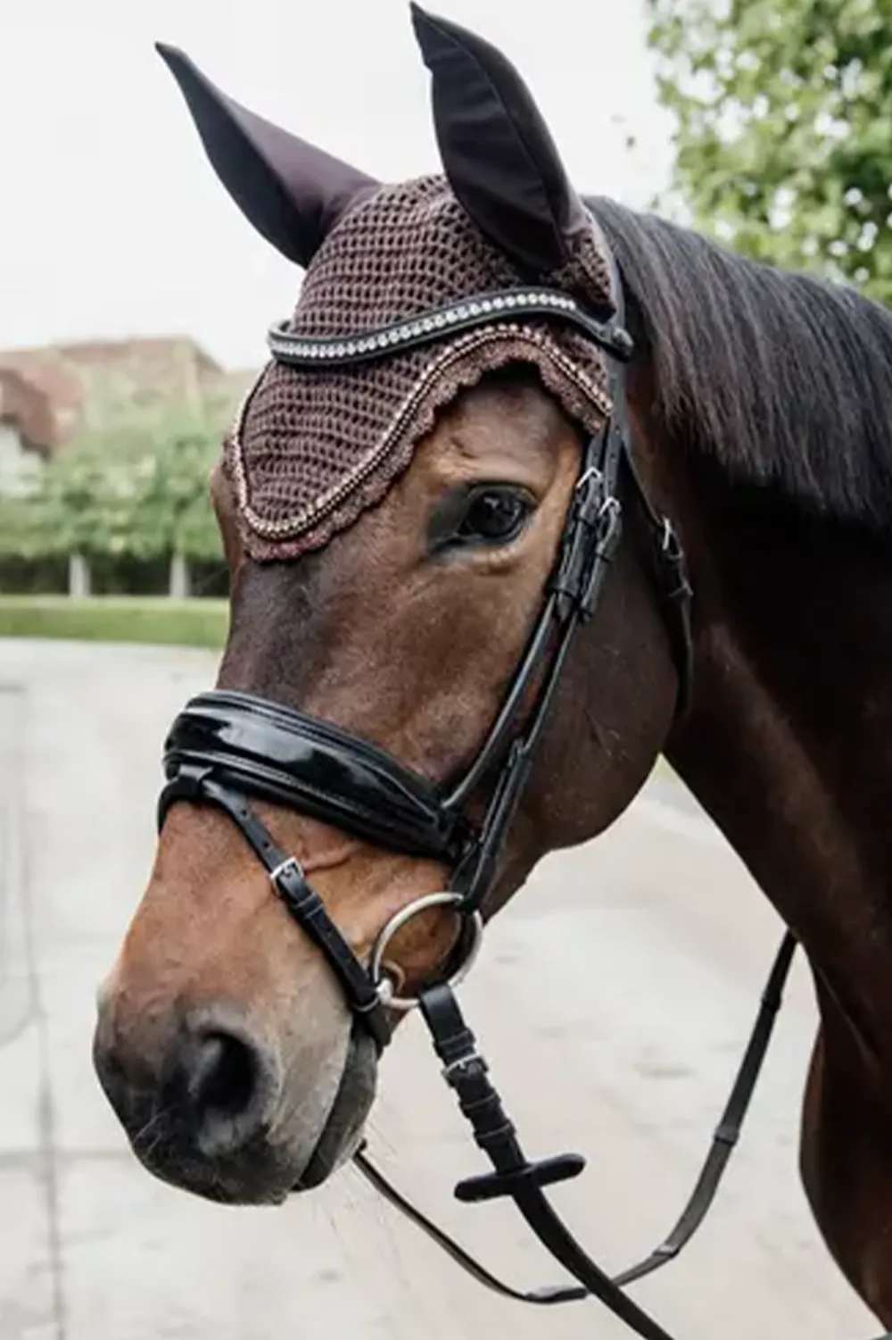 Kentucky Horsewear Kentucky Horsewear|Schabrak & Huvor-Stone & Pearl Lång Huva Brun