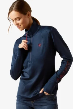Ariat Ariat|Tröjor & Toppar-Tea EQ tröja 1/2 zip Navy