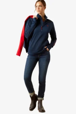 Ariat Ariat|Tröjor & Toppar-Tea EQ tröja 1/2 zip Navy