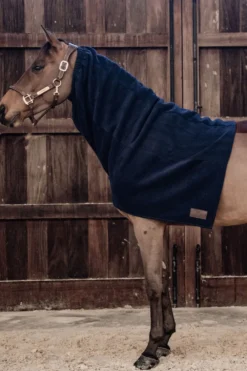 Kentucky Horsewear Hästtäcken & Flughuvor-Tjock Fleecehals Navy