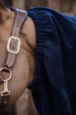 Kentucky Horsewear Hästtäcken & Flughuvor-Tjock Fleecehals Navy