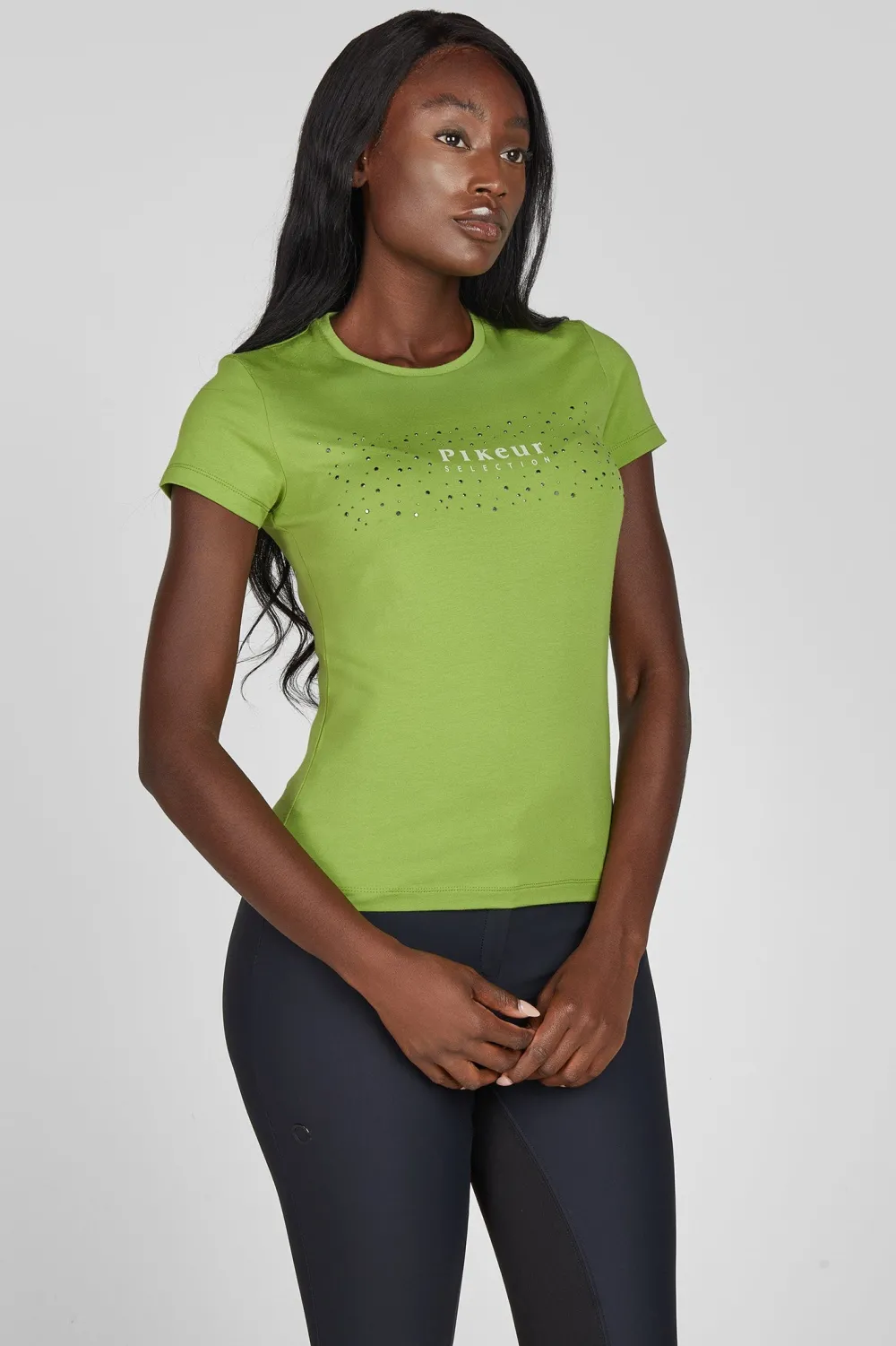 Pikeur Pikeur|Tröjor & Toppar-T-shirt Bomull Selection Leaf Green