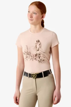 Barn Ariat Ariat|Tröjor & Toppar-T-Shirt Junior Sepia Rose