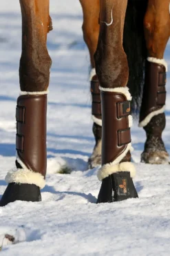 Kentucky Horsewear Benskydd & Benlindor-Turnout Daaker äder Bak Brun