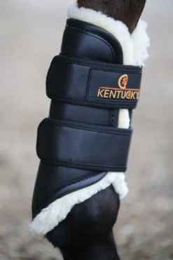 Kentucky Horsewear Kentucky Horsewear|Benskydd & Benlindor-Turnout Damasker Läder Bak Svart