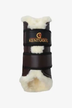Kentucky Horsewear Kentucky Horsewear|Benskydd & Benlindor-Turnout Damasker Läder Fram Brun