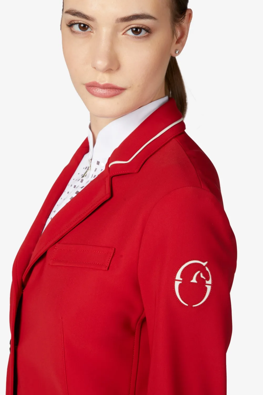 Vestrum Kavajer & Skjortor|Vestrum-Tävlingskavaj Canberra Red/Ivory