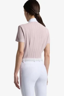 Cavalleria Toscana Cavalleria Toscana|Tröjor & Toppar-Tävlingkjorta Jacquard Violet Ice/Vit