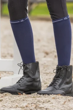 QHP Qhp|Ridstrumpor-Tävlingsstrumpor 3-pack Navy