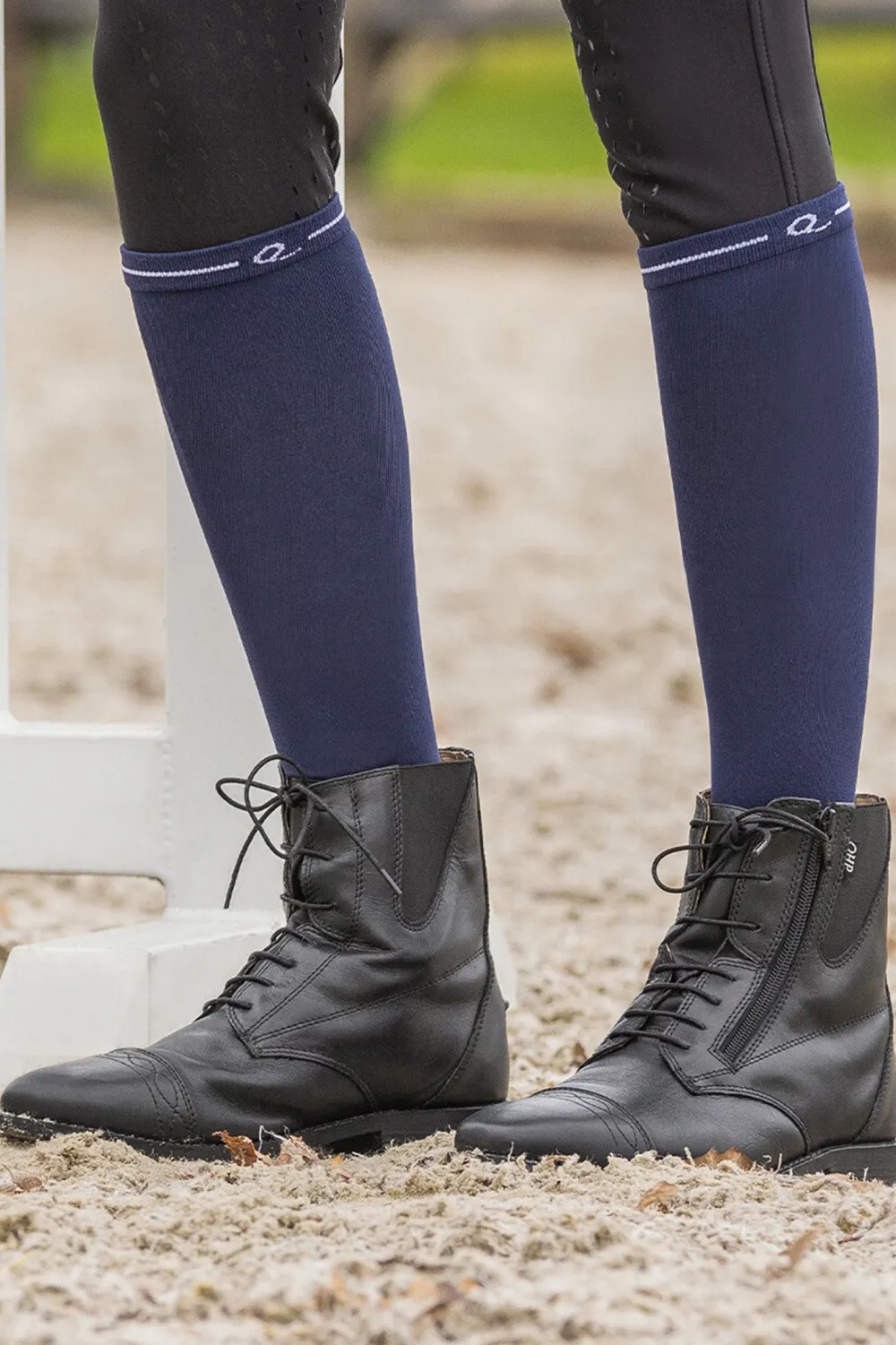 QHP Qhp|Ridstrumpor-Tävlingsstrumpor 3-pack Navy
