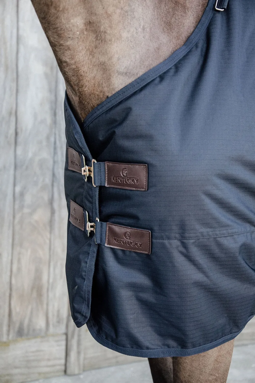 Kentucky Horsewear Hästtäcken & Flughuvor-Utetäcke Classic 0g Navy