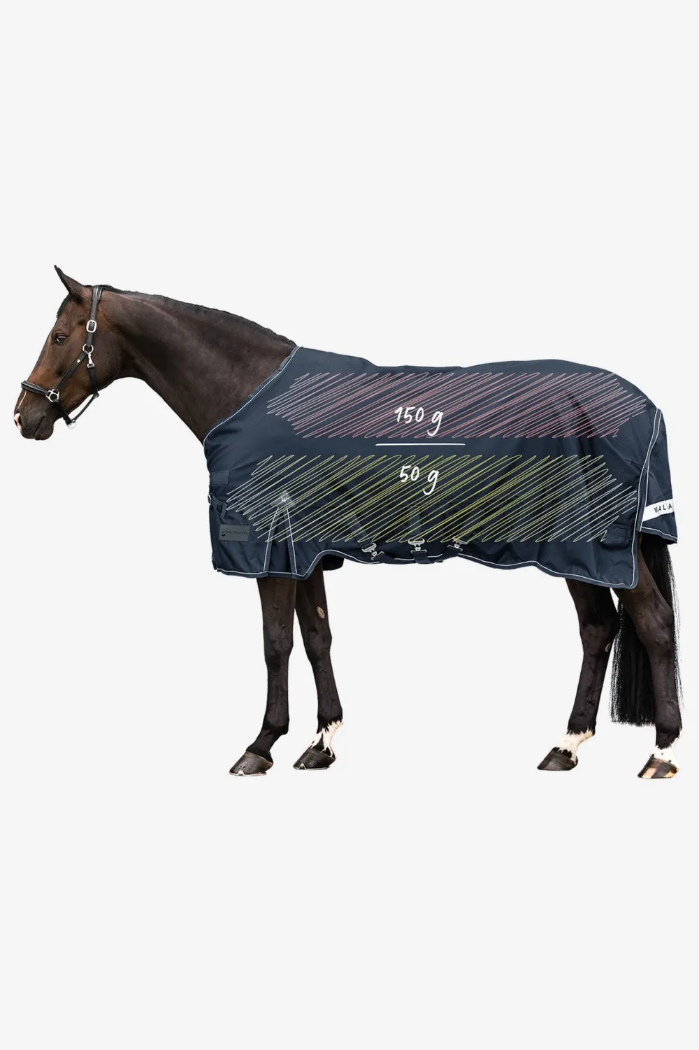 Waldhausen Hästtäcken & Flughuvor-Utetäcke Scandic Flerlager 150g/50g Night Blue