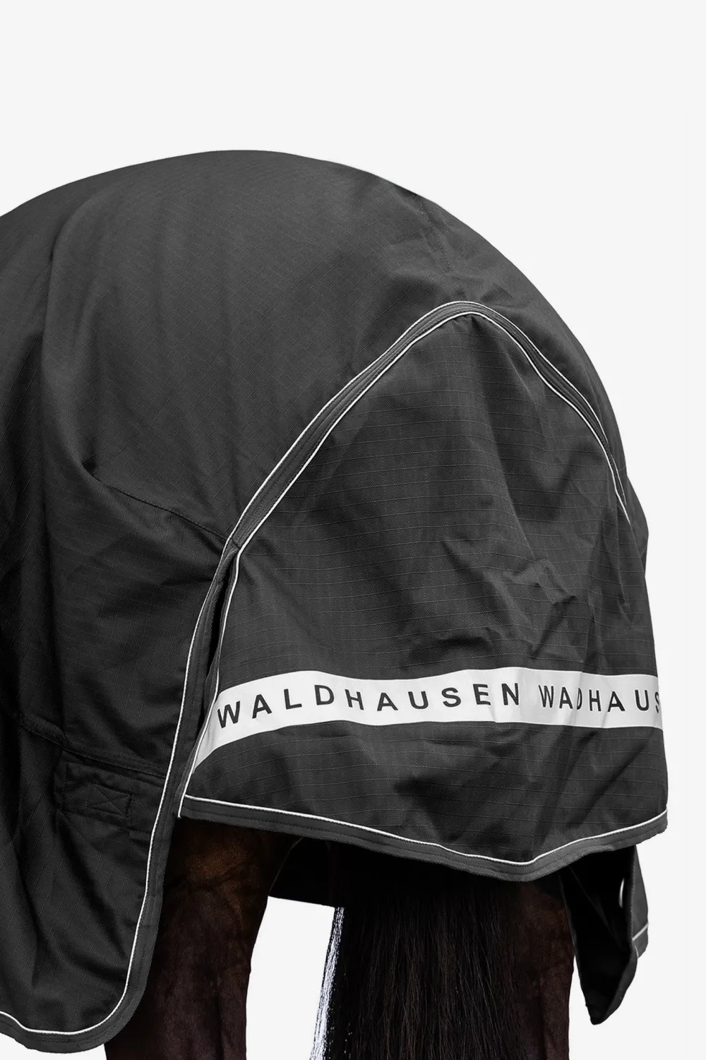 Waldhausen Hästtäcken & Flughuvor-Utetäcke Scandic 200g Svart