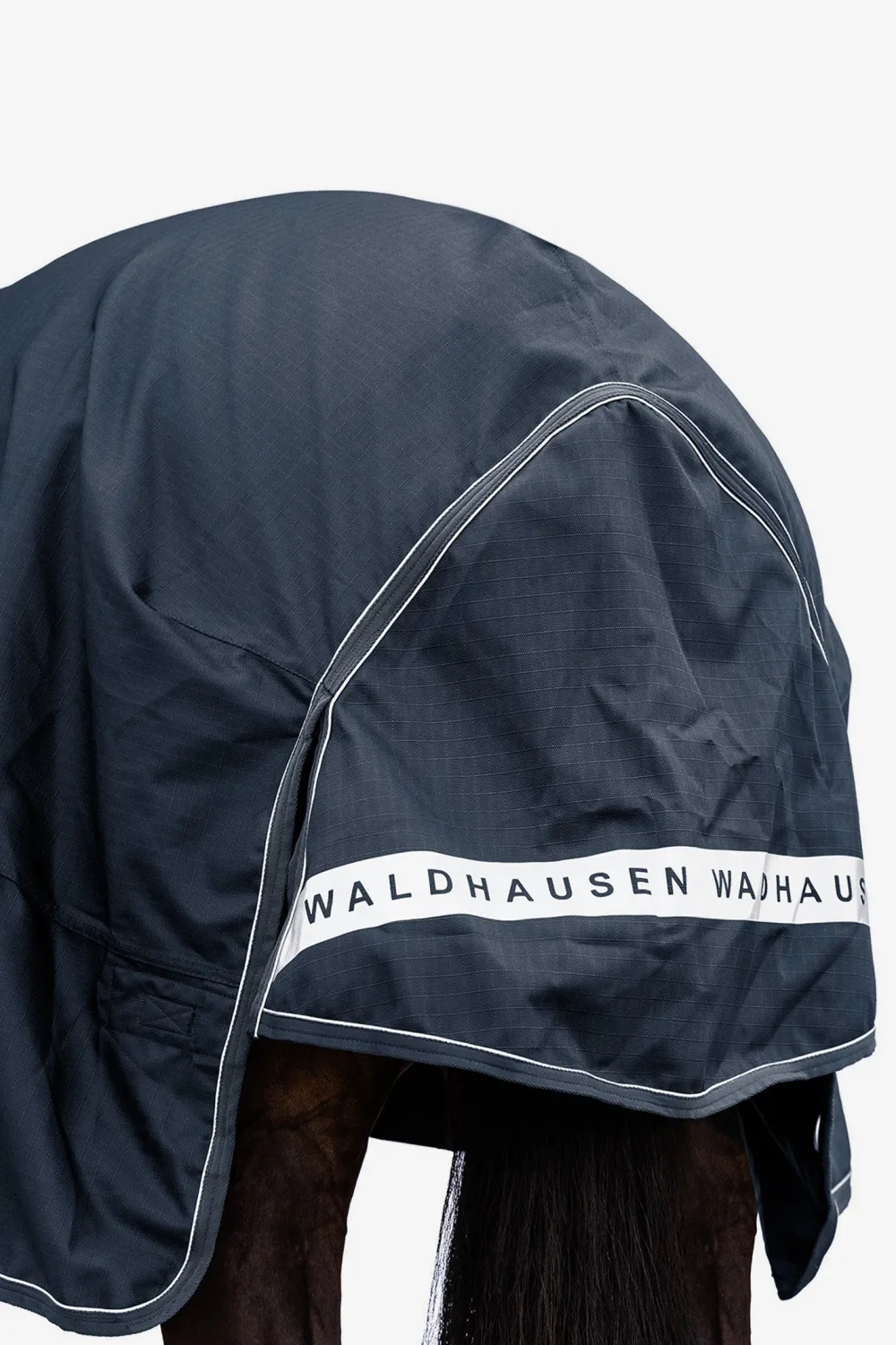 Waldhausen Hästtäcken & Flughuvor-Utetäcke Scandic Halvhals 100g Night Blue