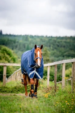 Horseware Horseware|Hästtäcken & Flughuvor-Vintertäcke Aigo Pu 400g V-front 1200D Navy/Grå