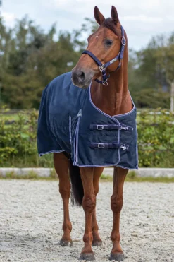QHP Qhp|Hästtäcken & Flughuvor-Vintertäcke Luxury 300gr Navy