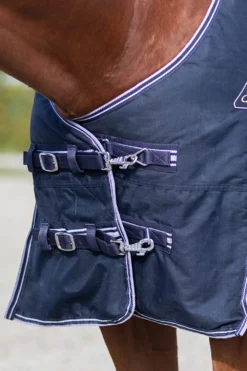 QHP Qhp|Hästtäcken & Flughuvor-Vintertäcke Luxury 200gr Navy