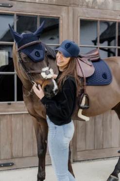 Kentucky Horsewear Kentucky Horsewear|Schabrak & Huvor-Wellington Huva 3D Logo Soundless Navy