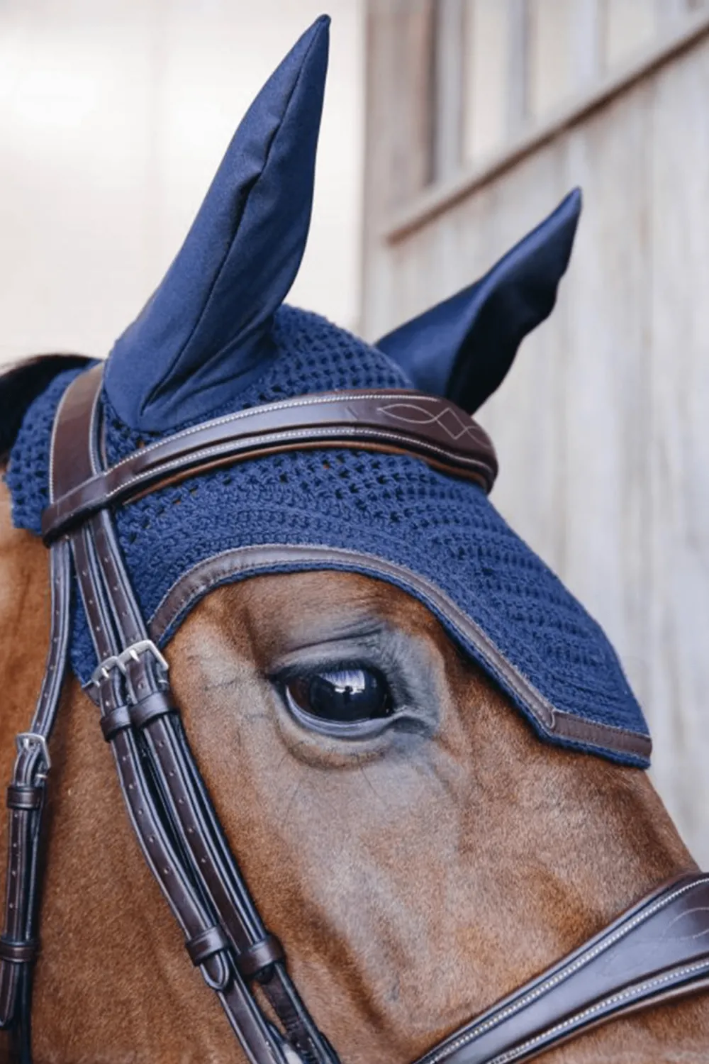 Kentucky Horsewear Schabrak & Huvor-Wellington Huva Läder Ponny