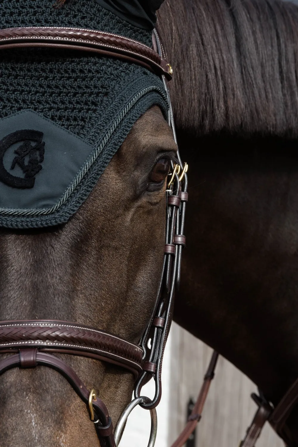 Kentucky Horsewear Kentucky Horsewear|Schabrak & Huvor-Wellington Huva Soundless 3D Logo Pine Green