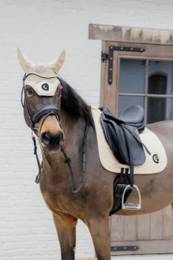 Kentucky Horsewear Kentucky Horsewear|Schabrak & Huvor-Wellington Huva Soundless 3D Logo Beige