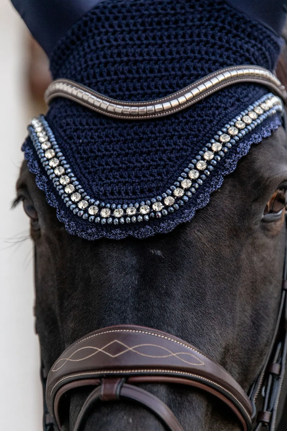 Kentucky Horsewear Schabrak & Huvor-Wellington Isolerad Huva Big Stone Stone & Pearl Navy