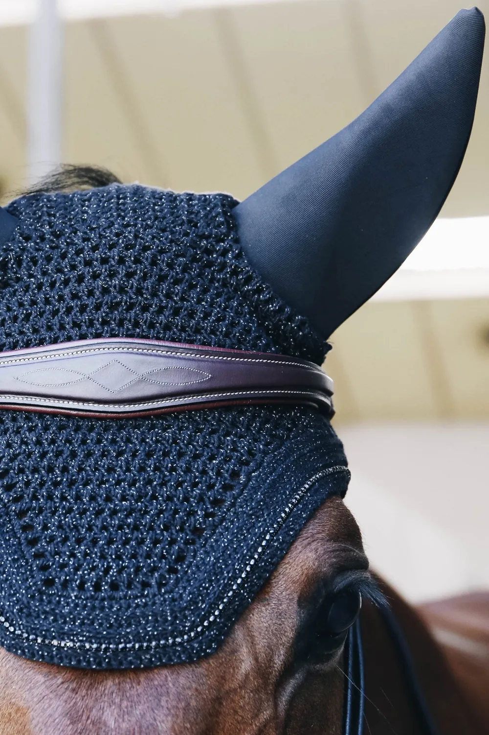 Kentucky Horsewear Schabrak & Huvor-Wellington Isolerad Huva Sparkling Svart