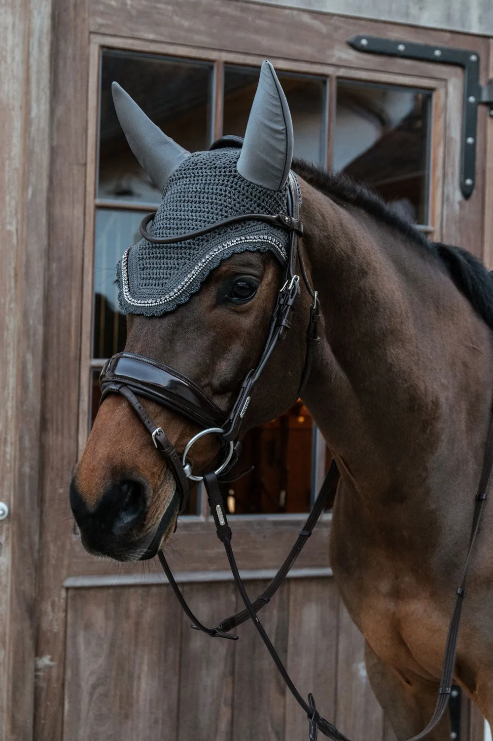 Kentucky Horsewear Kentucky Horsewear|Schabrak & Huvor-Wellington Isolerad Huva Stone & Pearl Grå