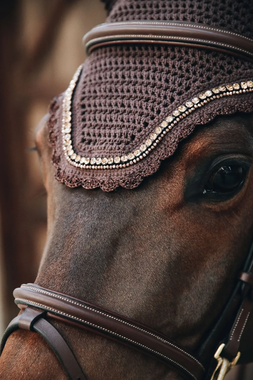 Kentucky Horsewear Kentucky Horsewear|Schabrak & Huvor-Wellington Isolerad Huva Stone & Pearl Brun